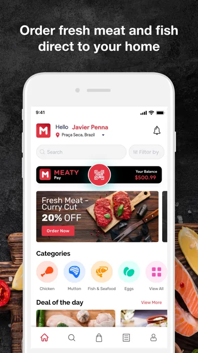 Captures d'écran de Meaty-Order fresh meat & fish