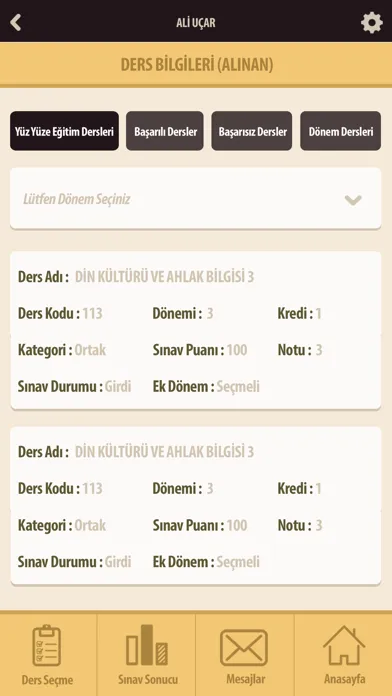 Screenshot di Açık Öğretim Liseleri