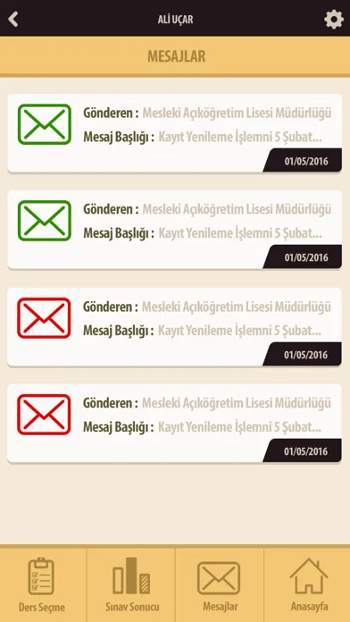 Screenshot di Açık Öğretim Liseleri