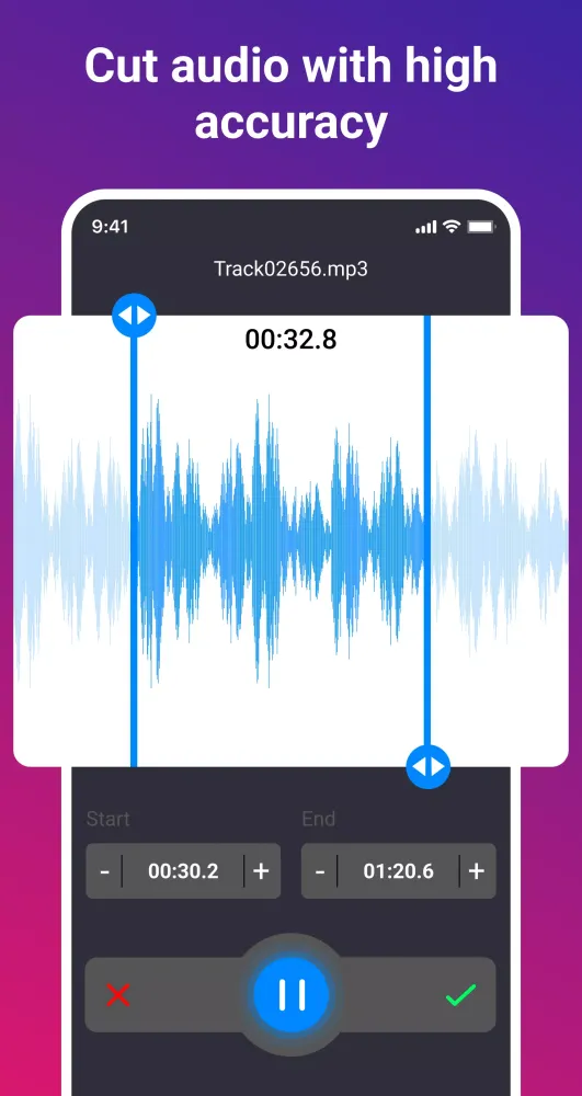 Capturas de pantalla de Audio Editor, Music Cutter