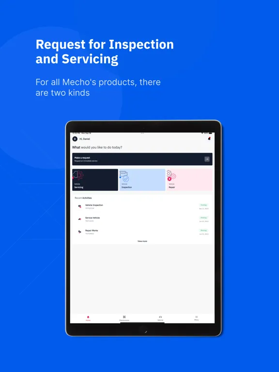 Mecho Retail App iPad  Screenshots