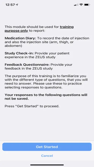 Captures d'écran de ZEUS Study App (EX6018-4758)