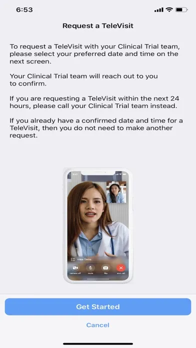 Tangkapan layar Site Televisit