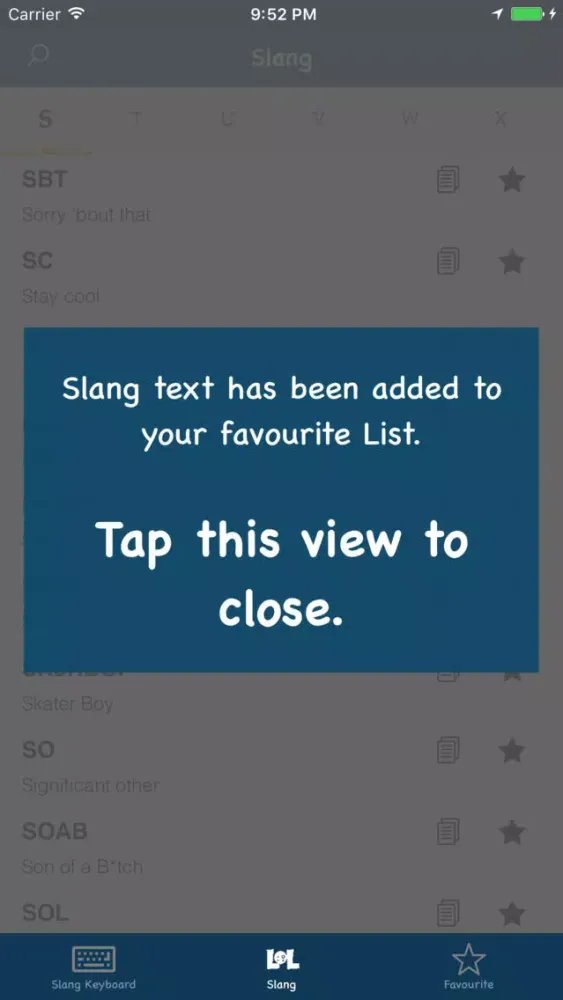 SlangBoard سکرین شاٹس
