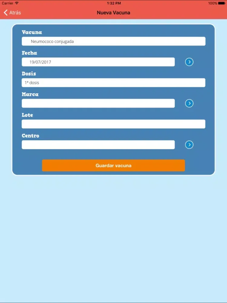 MisVacunas: tu libreta de vacunación online iPad  Ekran Görüntüleri