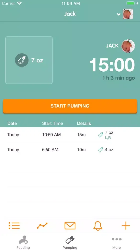 Captures d'écran de Sprout Feeding Tracker