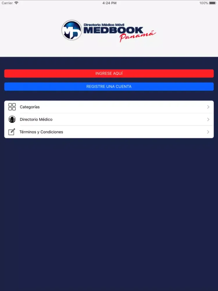 MedBook Panamá iPad  स्क्रीनशॉट
