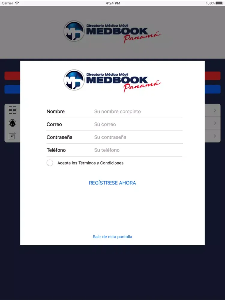 MedBook Panamá iPad  स्क्रीनशॉट