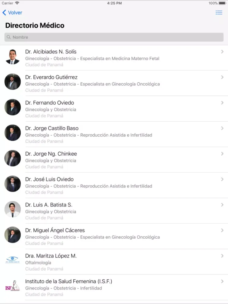 MedBook Panamá iPad  स्क्रीनशॉट
