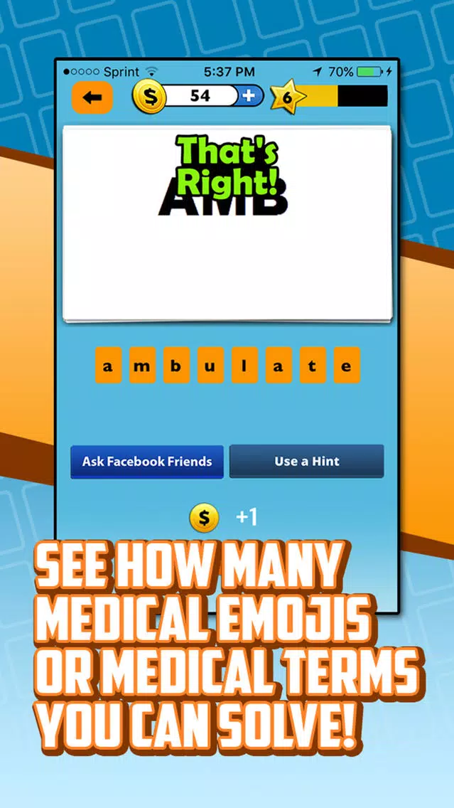 ภาพหน้าจอของ Guess The Medical Terminology & Emoji Trivia