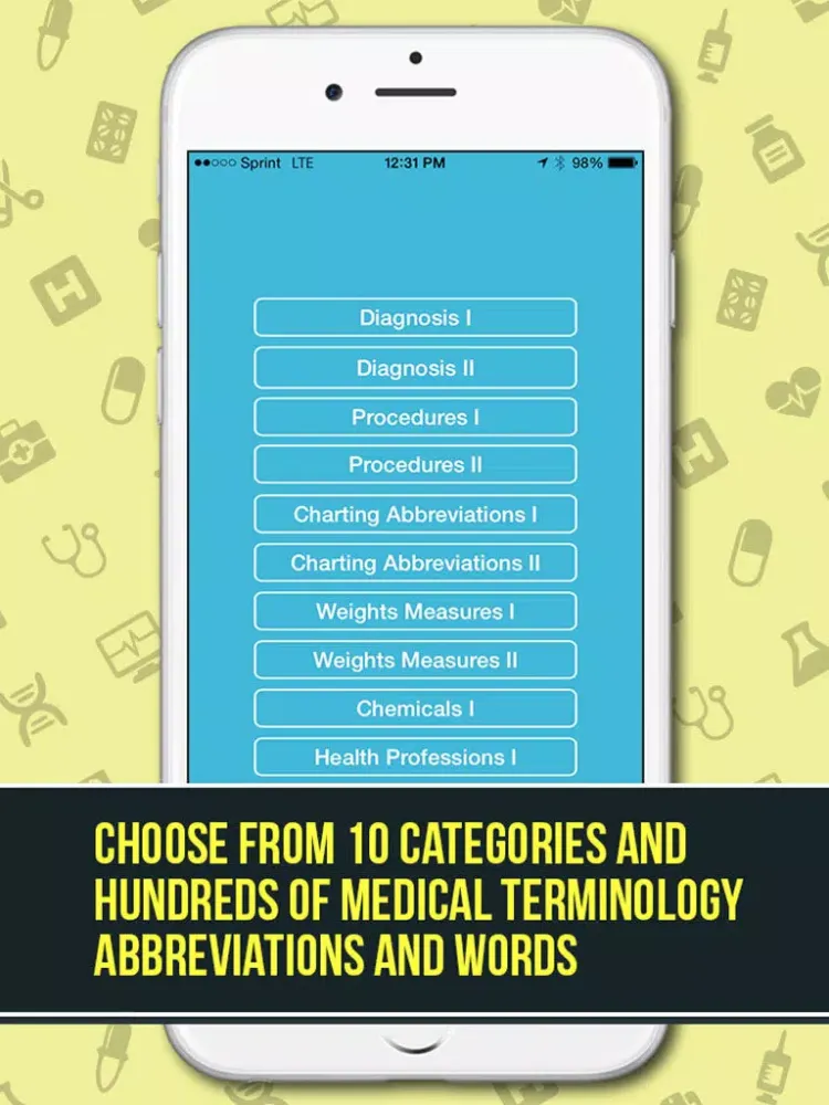 Zrzuty ekranu Guess The Medical Terminology - A Word Game And Quiz For Students, Nurses, Doctors and Health Professionals iPad 