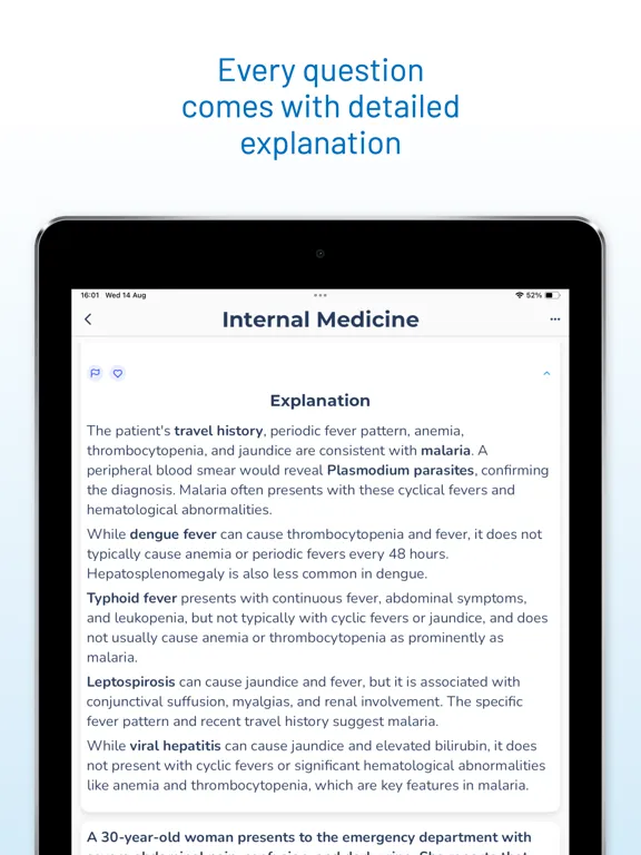 تصاویر MedBrane: Med School Exam Prep iPad 