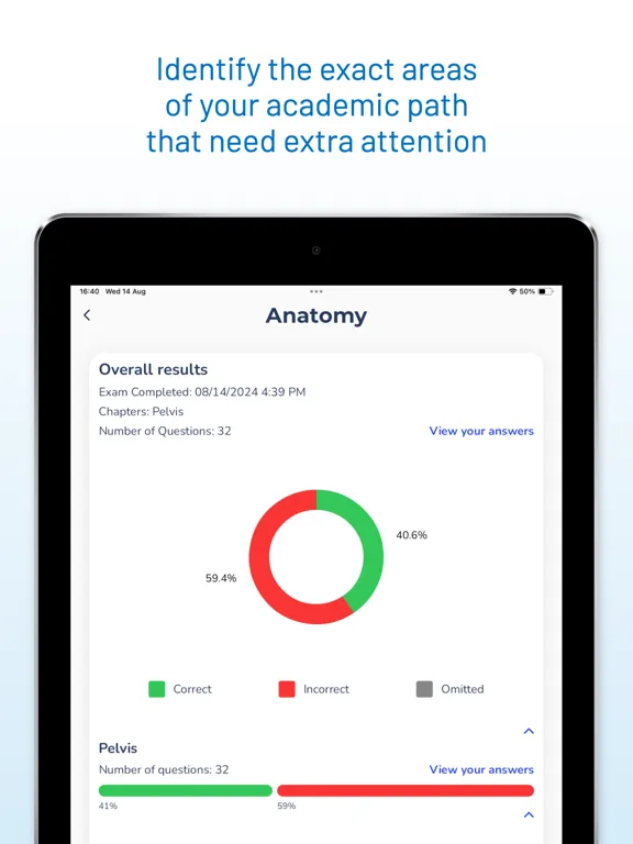 تصاویر MedBrane: Med School Exam Prep iPad 