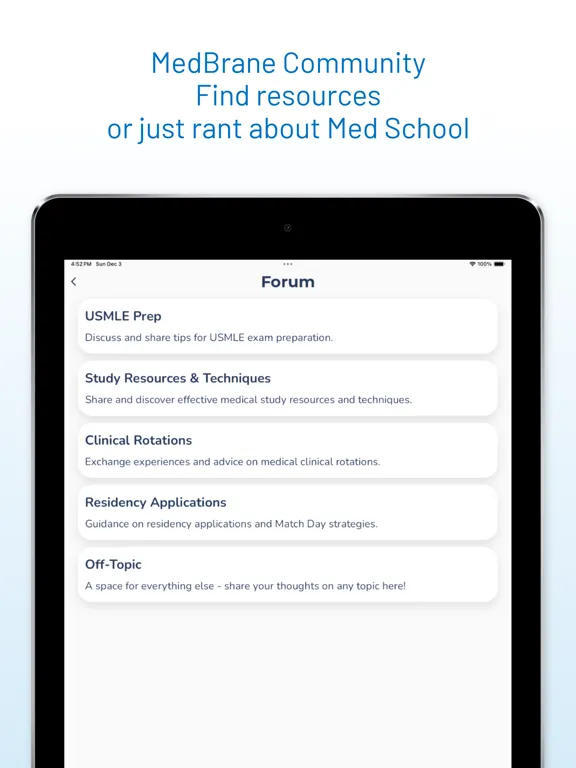 تصاویر MedBrane: Med School Exam Prep iPad 