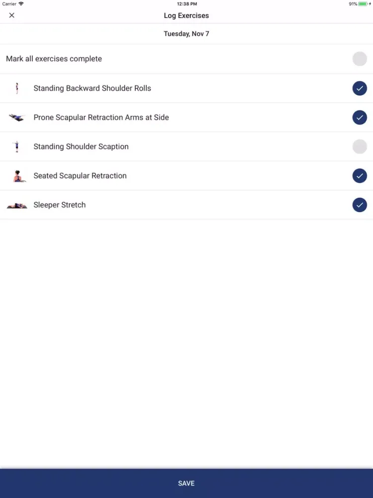 Ảnh chụp màn hình của SOAR FITT for Patients iPad 
