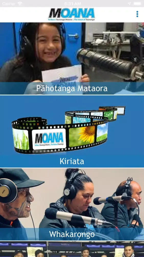 Zrzuty ekranu Moana Radio TGA