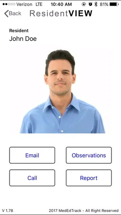 Capturas de tela do MedEdTrack Faculty App