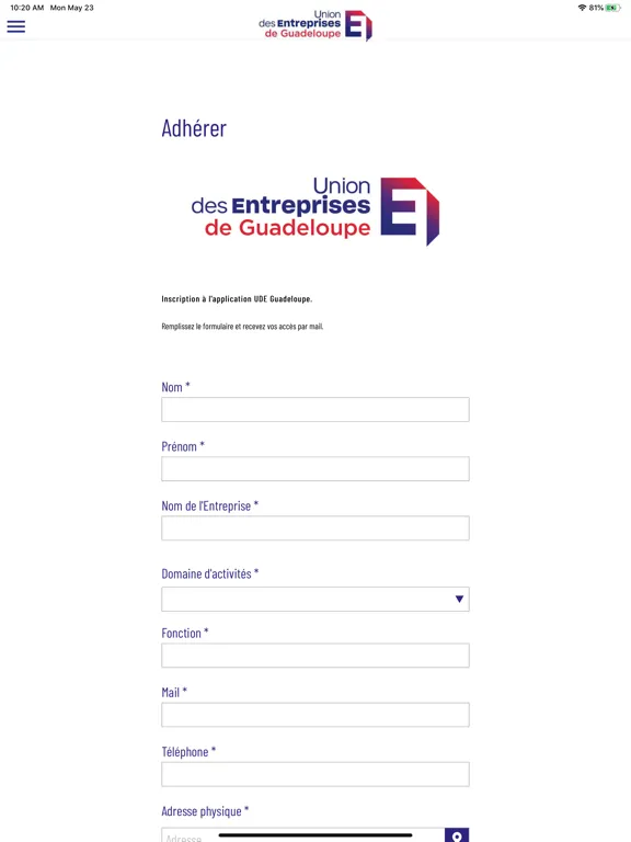 UDE Guadeloupe iPad 應用截圖