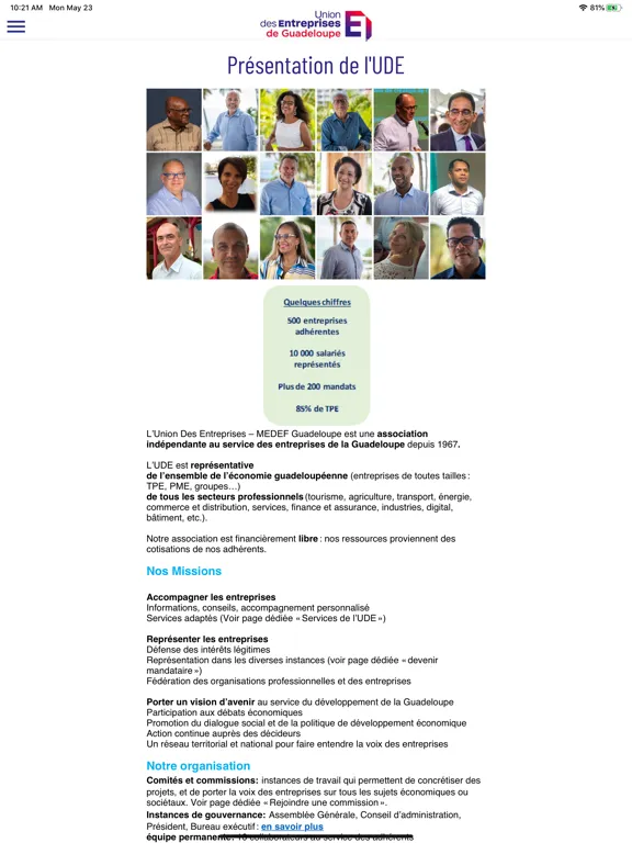 UDE Guadeloupe iPad 應用截圖