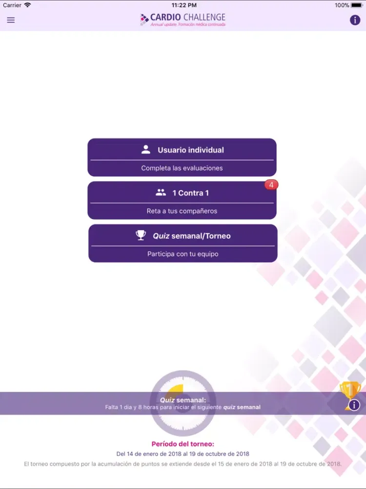 Ảnh chụp màn hình của Cardio Challenge iPad 