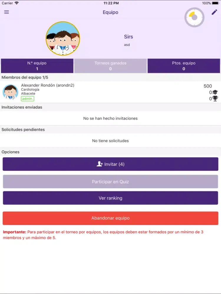 Ảnh chụp màn hình của Cardio Challenge iPad 