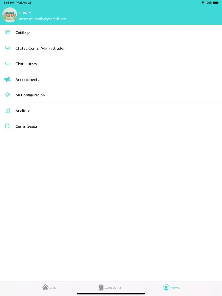 Medfy Centros iPad  स्क्रीनशॉट