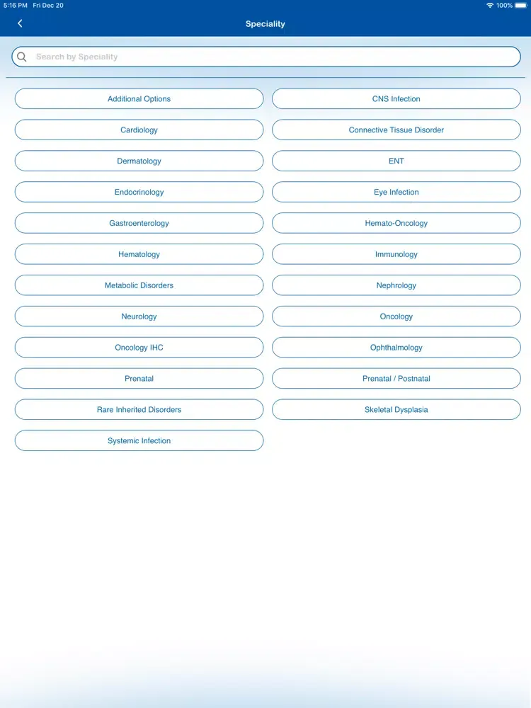 Capturas de pantalla de MedGenome Clinician App iPad 