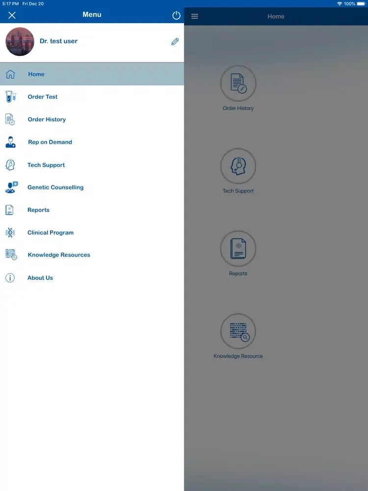 Capturas de pantalla de MedGenome Clinician App iPad 