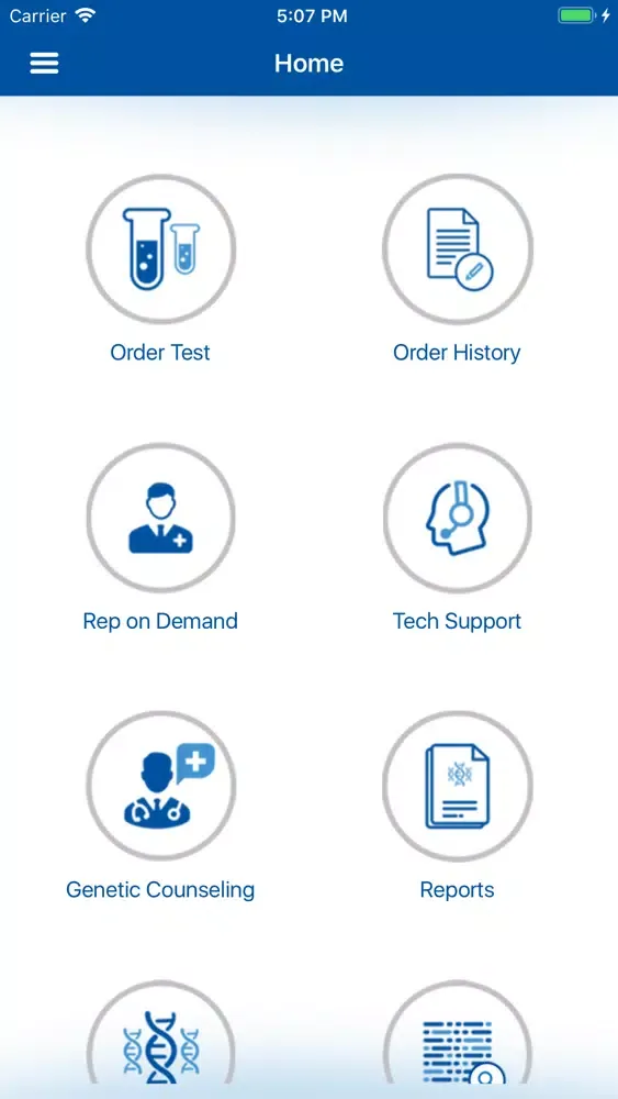 Capturas de pantalla de MedGenome Clinician App