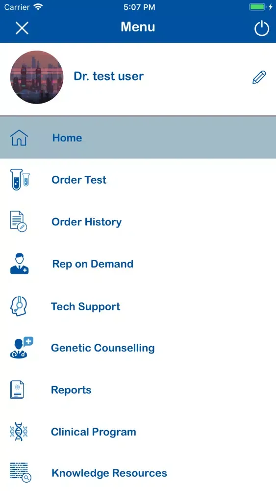 Capturas de pantalla de MedGenome Clinician App