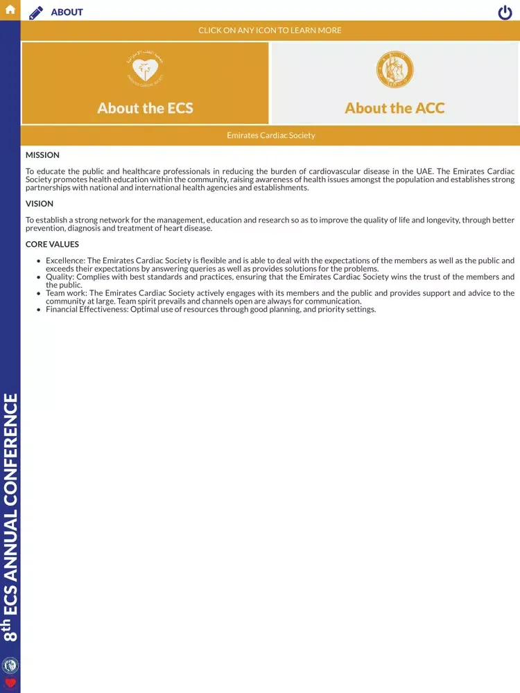 ECS ACC Conference iPad  سکرین شاٹس