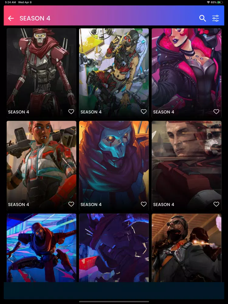 Ảnh chụp màn hình của Wallpaper For Apex Legends iPad 