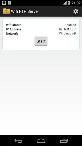 WiFi FTP Server Screenshots