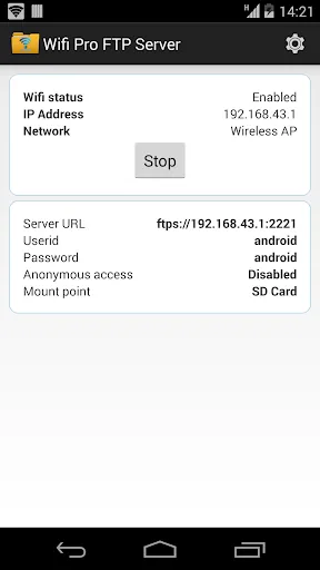 صور WiFi Pro FTP Server