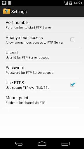صور WiFi Pro FTP Server