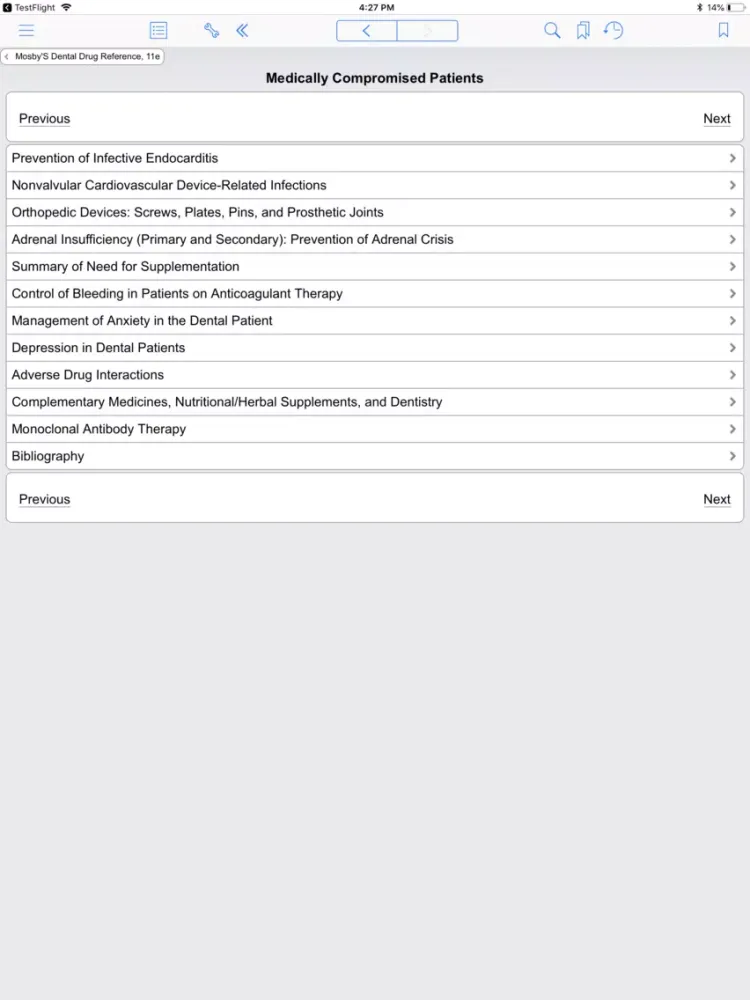 Mosby's Dental Drug Ref, 11 ED iPad  स्क्रीनशॉट
