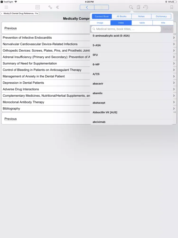 Mosby's Dental Drug Ref, 11 ED iPad  स्क्रीनशॉट