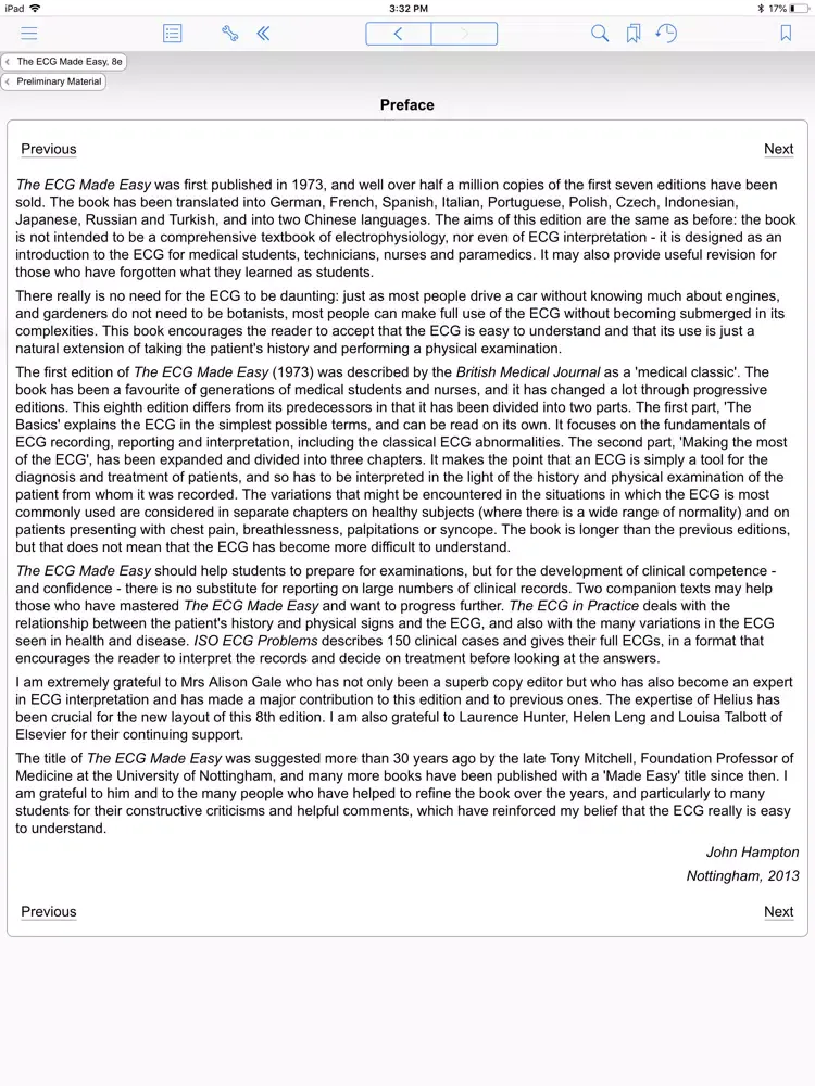 The ECG Made Easy, 8th Edition iPad  Screenshots