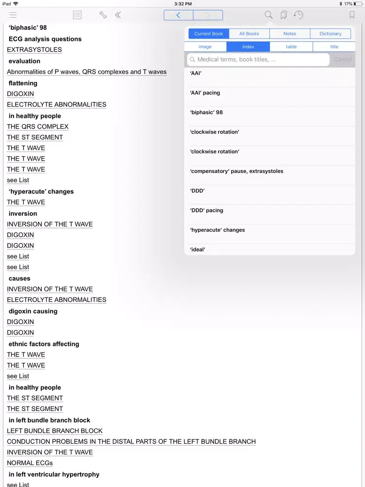 The ECG Made Easy, 8th Edition iPad  Screenshots