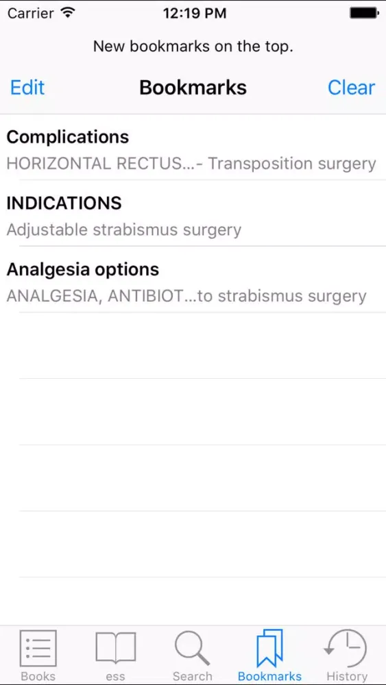 Zrzuty ekranu Strabismus Surgery