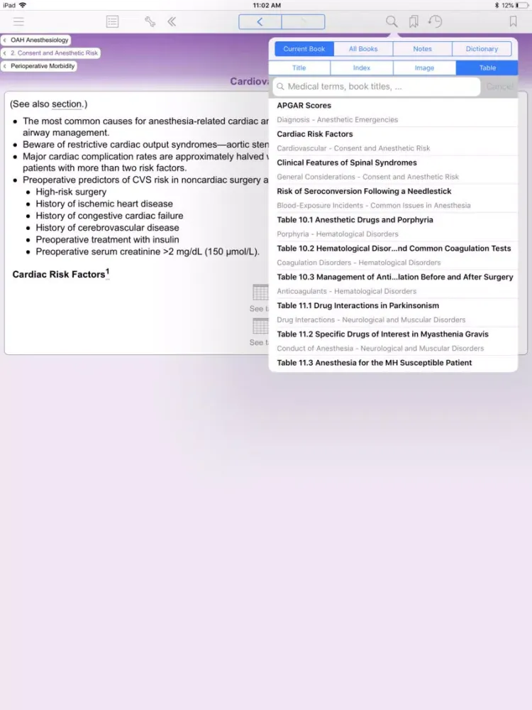 OA Handbook of Anesthesiology iPad 应用截图