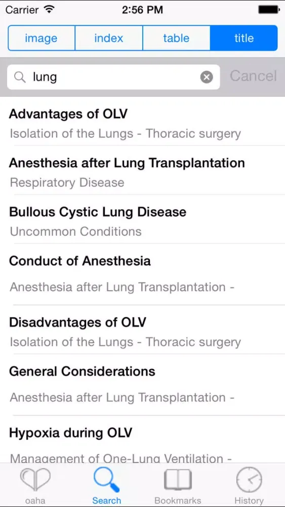 OA Handbook of Anesthesiology应用截图
