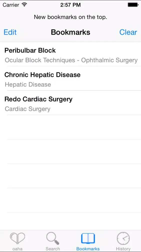 OA Handbook of Anesthesiology应用截图