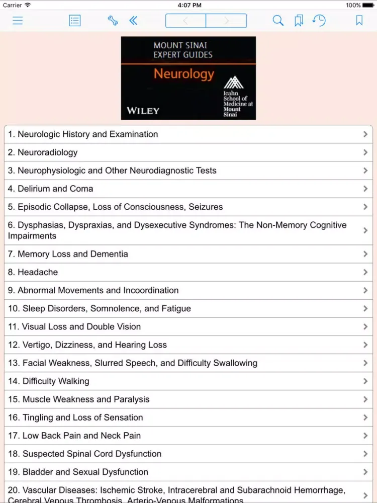 Tangkapan skrin Mount Sinai Expert Guides: Neurology (FREE Sample) iPad 