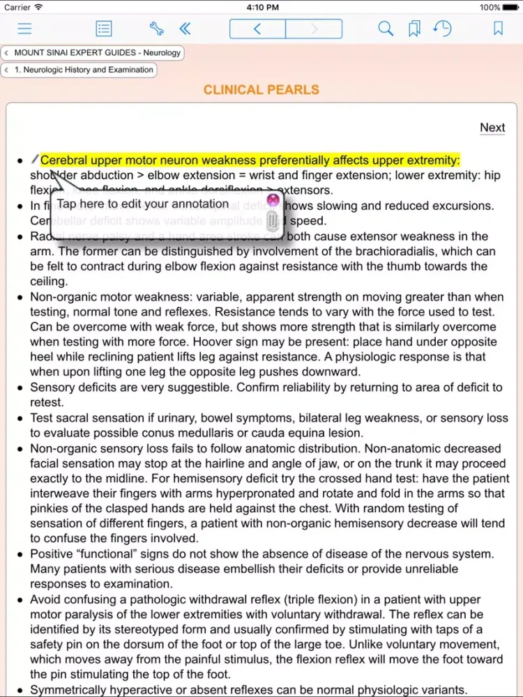 Tangkapan skrin Mount Sinai Expert Guides: Neurology (FREE Sample) iPad 