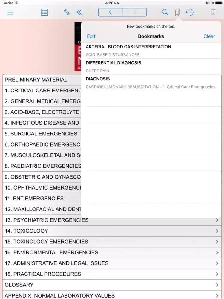 Capturas de tela do Emergency Medicine Diag & Mang iPad 