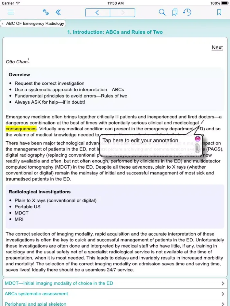 ABC of Emergency Radiology, 3rd Edition iPad  Screenshots