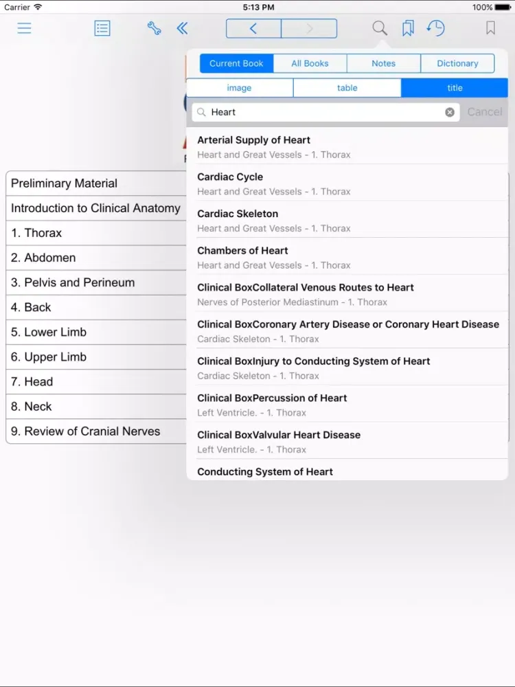 Capturas de tela do Essential Clinical Anatomy, Fifth Edition iPad 