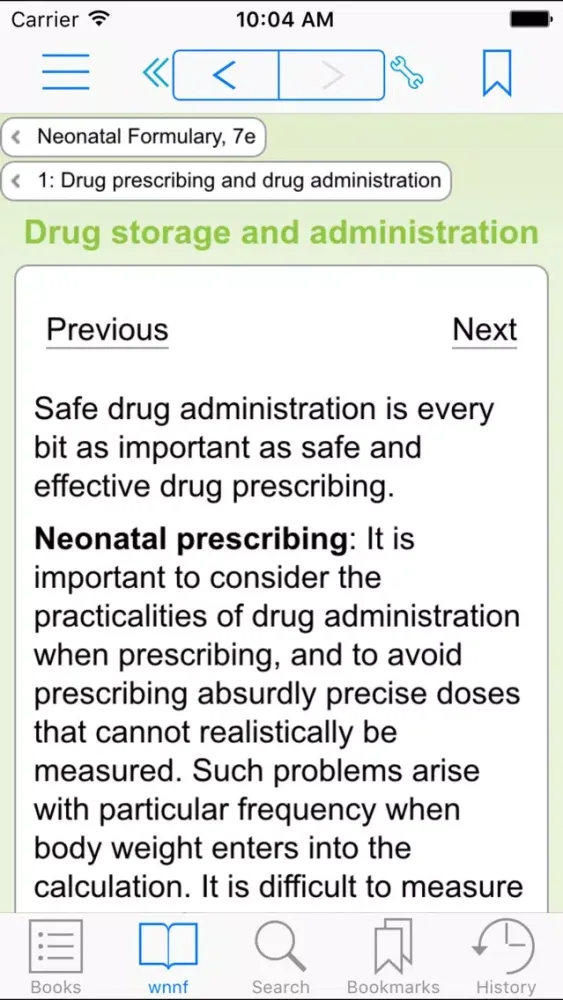 Скриншоты Neonatal Formulary: Drug Use in Pregnancy and the First Year of Life, 7th Edition