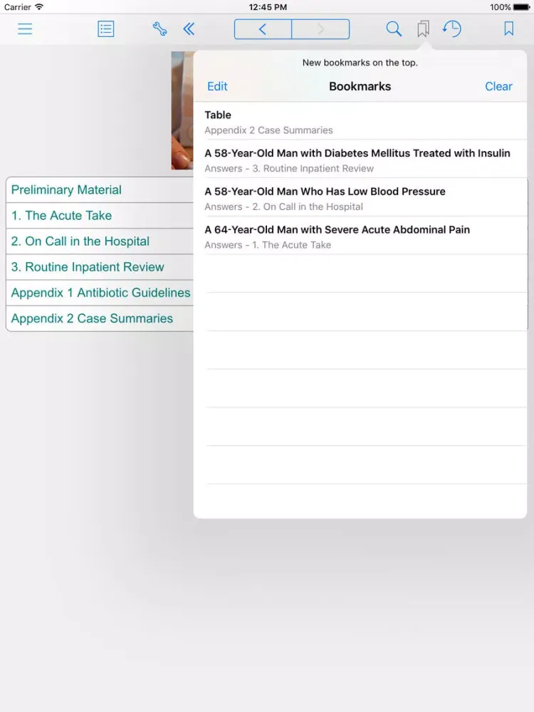 Tangkapan layar Prescribing Scenarios at a Glance iPad 